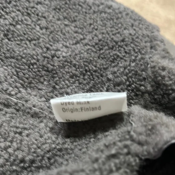 Manzoni24 Gray Shearling Lamb Jacket with dyed mink - Picture 10 of 10